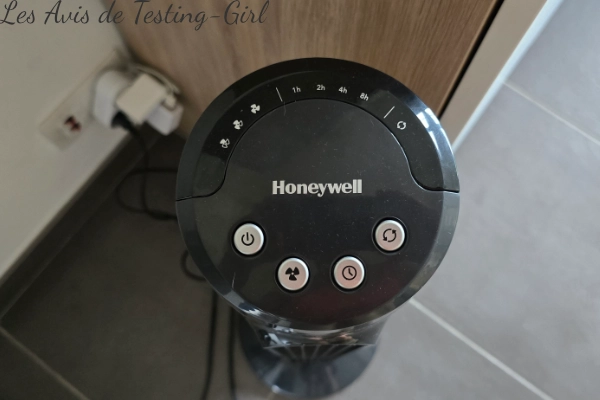 Commandes du ventilateur Honeywell avec vitesses et minuterie